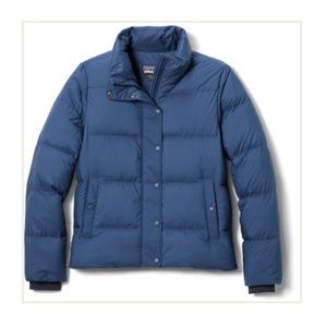 Patagonia Silent Down Jacket in Stone Blue size XS EUC
